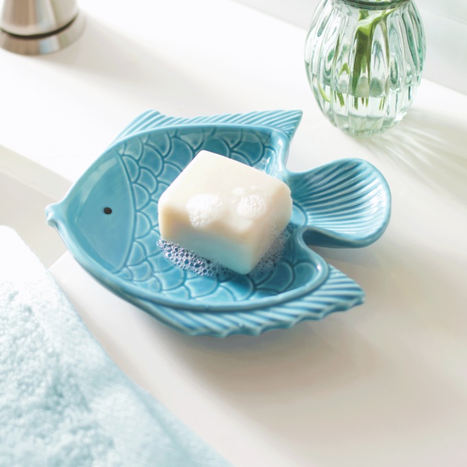 Coastal Fish Soap Dish, Multi, large