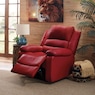 Overstuffed Recliner, Red, large