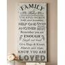 Loved Family Rules Canvas, , large