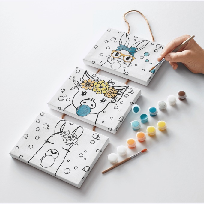 Art 101 Set of 3 Hanging Canvases Art Set, , large