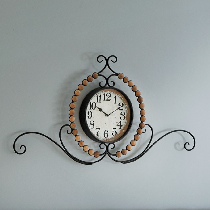 Beaded Scroll Wall Clock, , large