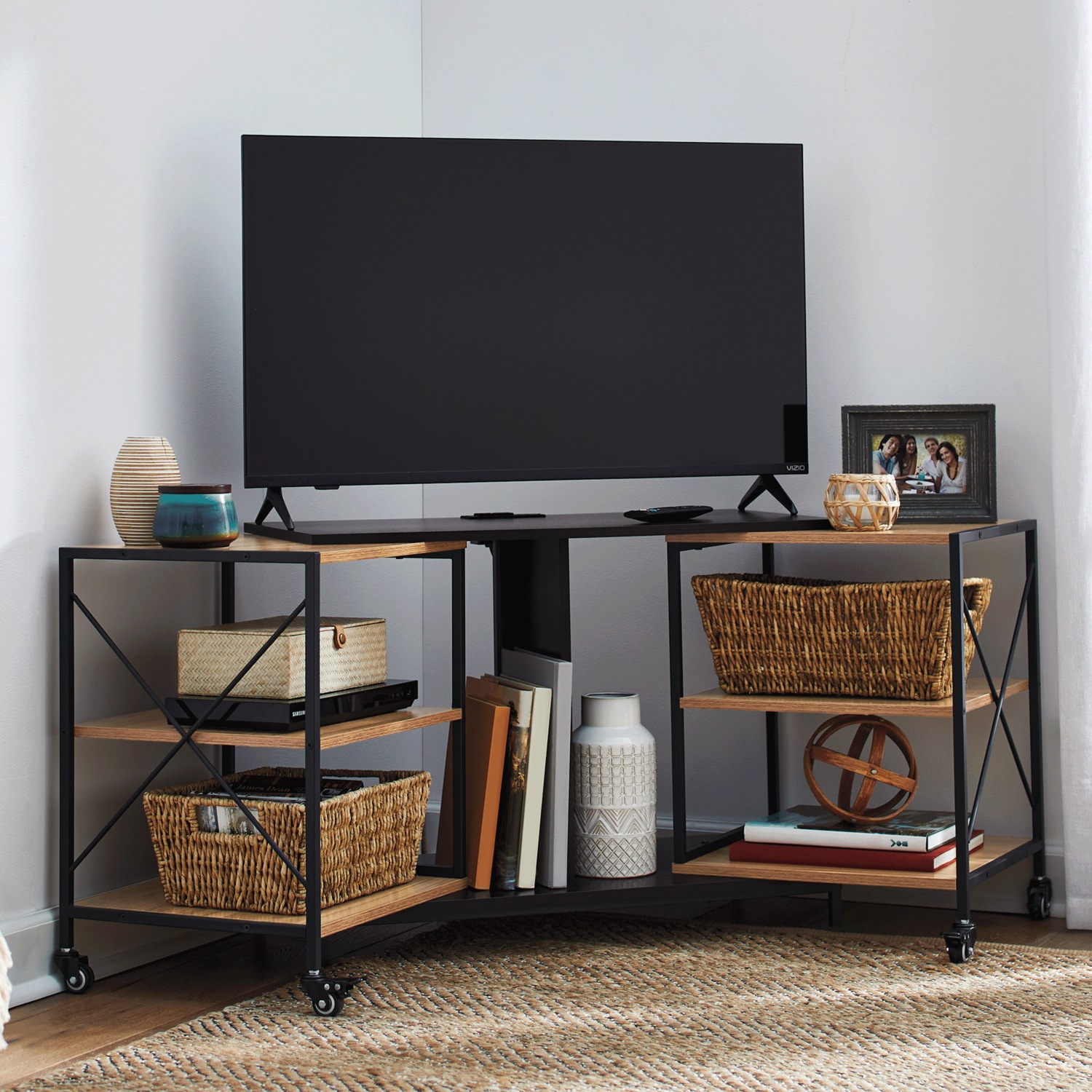 Expandable Rotatable Powered TV Stand | Seventh Avenue