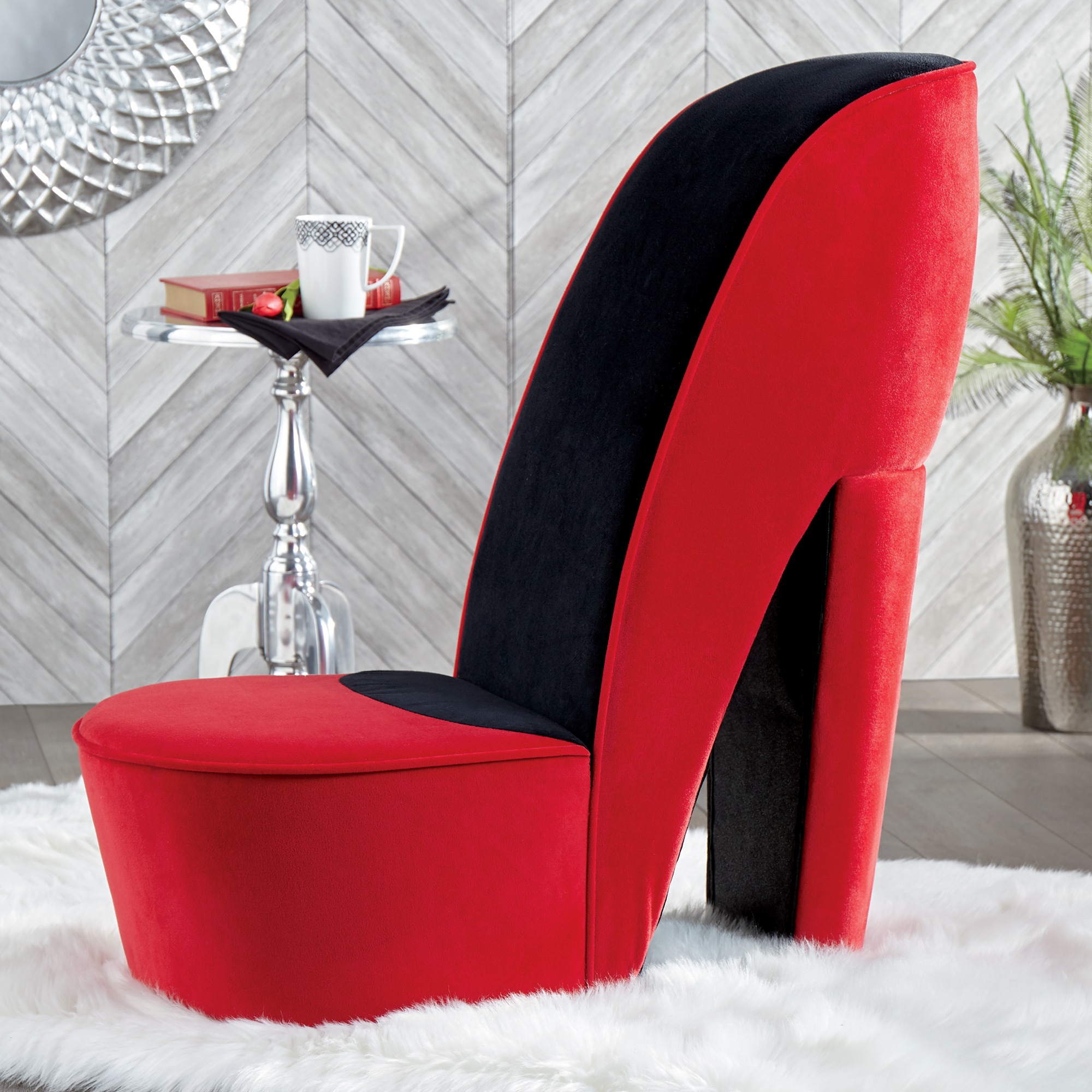 high heel shoe chair