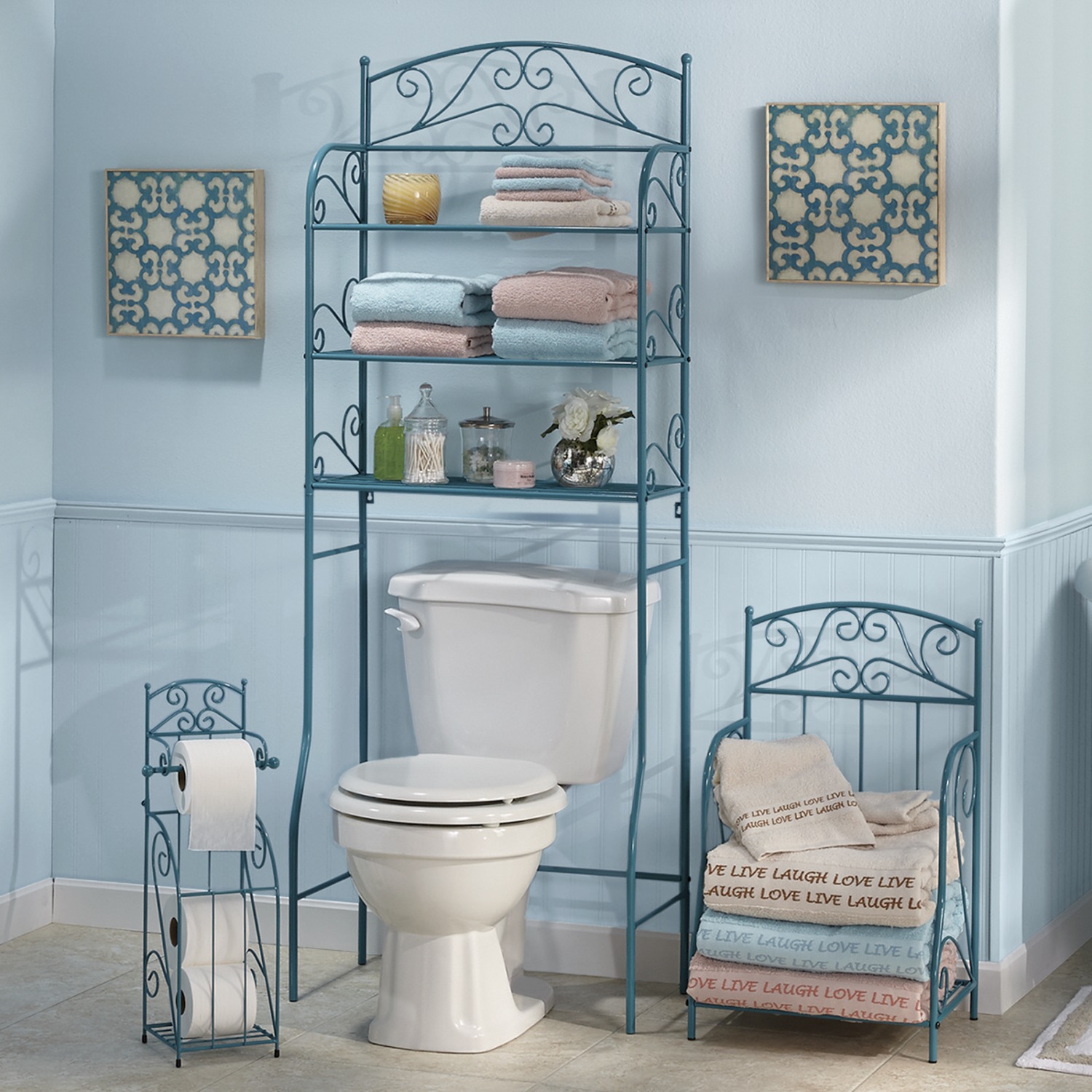 3 Piece Fiona Scrolled Bath Set Seventh Avenue 3 Piece Fiona Scrolled Bath Set