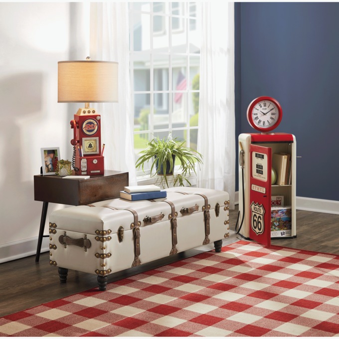 Retro Telephone Lamp with Front Storage, , large