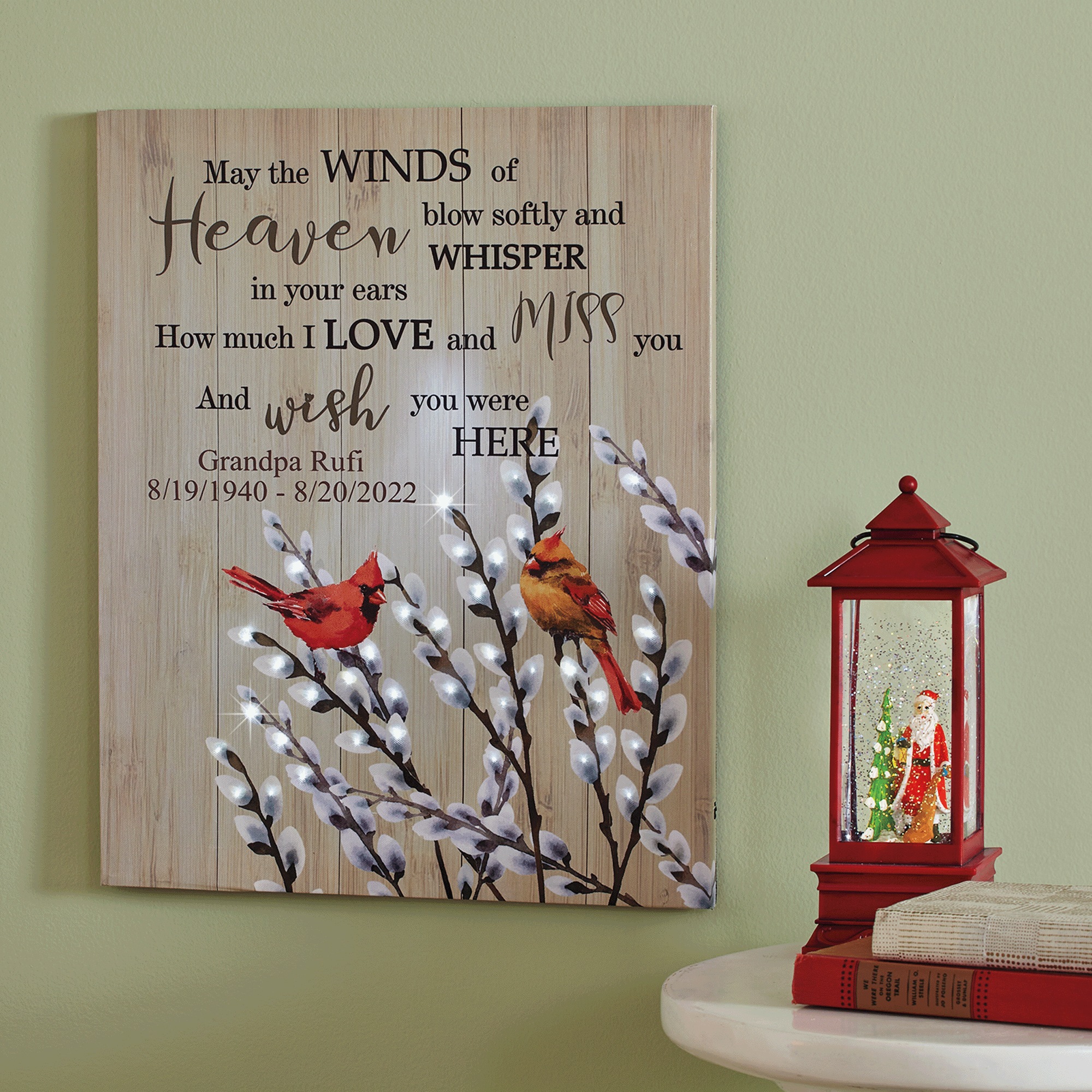 Cardinal Blossoms Lighted Wall Art, , large