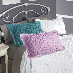 Scallop Chenille Sham, , large