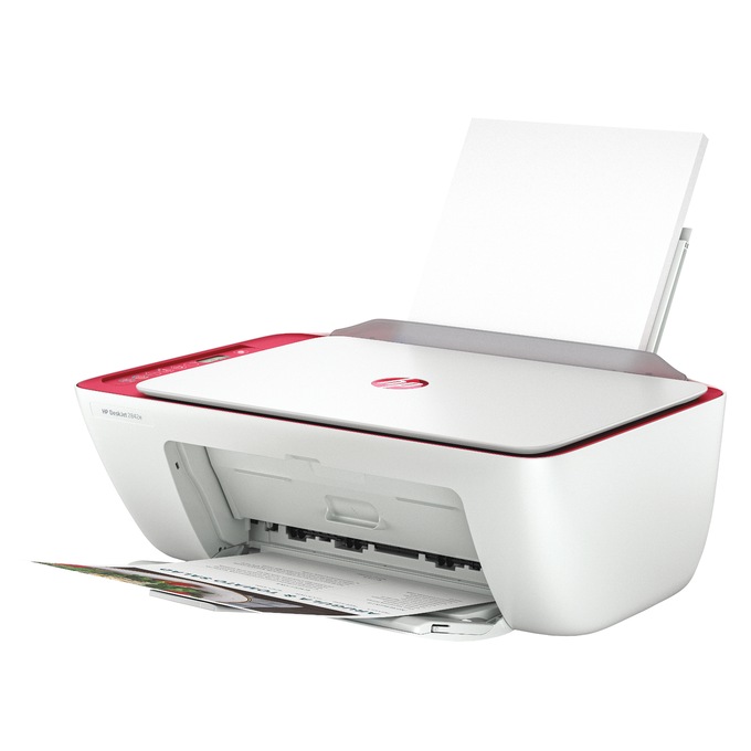 HP Deskjet 2842E All-in-One Printer, Red/White, large