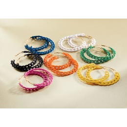 Colorful Link Hoops, , large