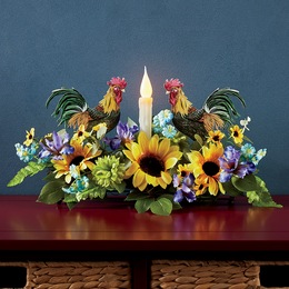 Rooster Sunflower Centerpiece, , large