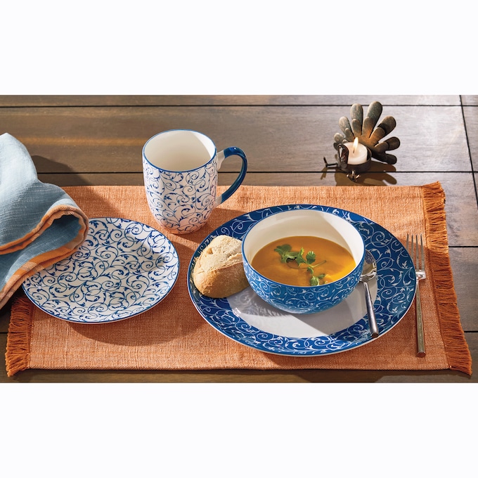 16-Piece Chinoiserie Dinnerware Set, , large