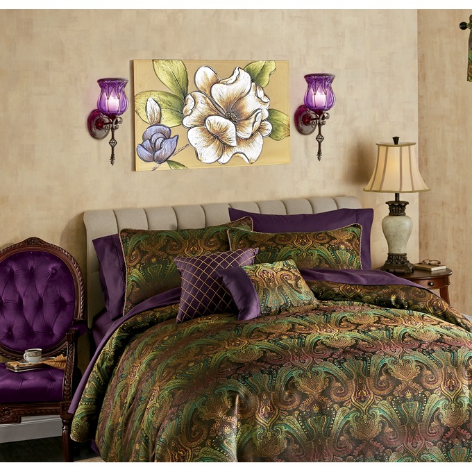 Metallic White Flower Canvas, , large