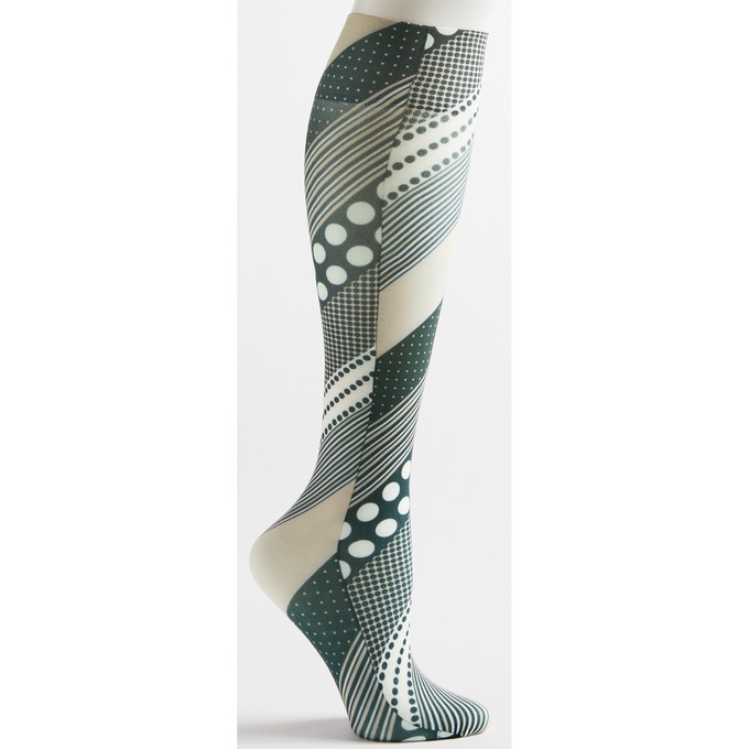 Celeste Stein Stylish and Latex-Free Mild Compression Socks - 8&ndash;15mmHg, Gretchen, large