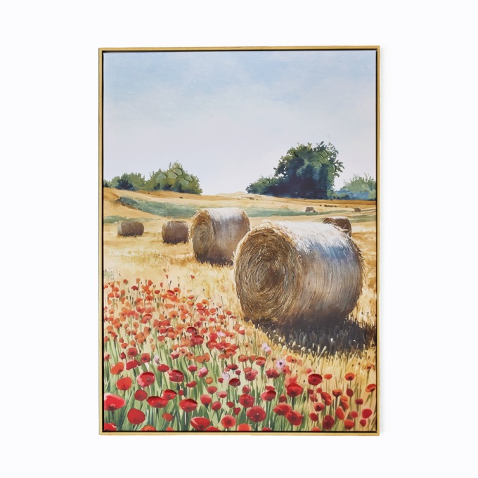 Harvest Field Canvas Wall Art, Multi, large