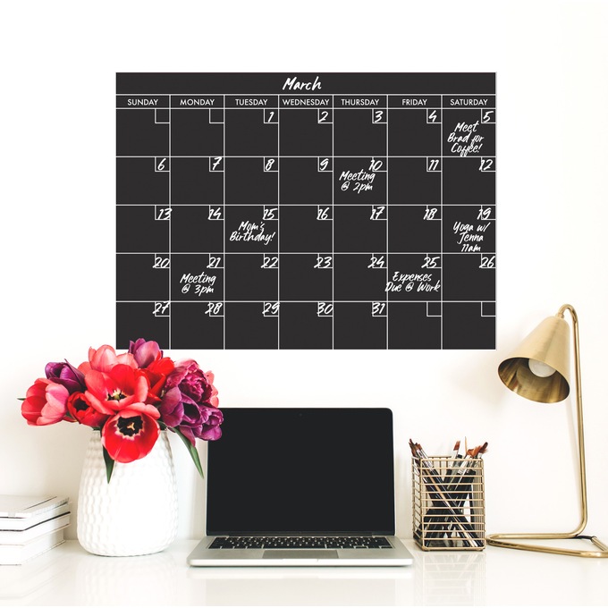 Roommates Peel & Stick Wall Calender, , large