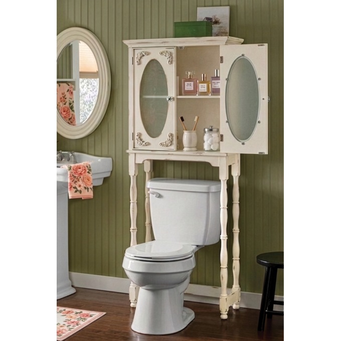 Vintage-Style Tesorino Over-the-Toilet Space Saver, , large