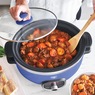 Green Life Slow Cooker Healthy Duo 6-Quart Slow Cooker, Blue, large
