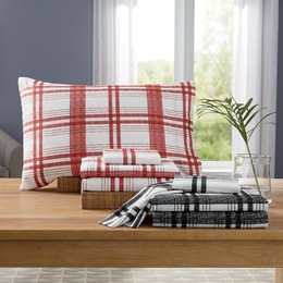 Plaid 2-Pack Microfiber Sheet Set, , large