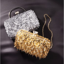 Bead and Sequin Clutch, , large