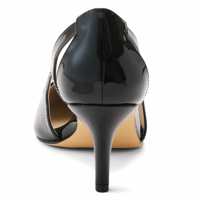 Midnight Velvet Women's Metallic Cut-Out Faux-Leather Pump, , large