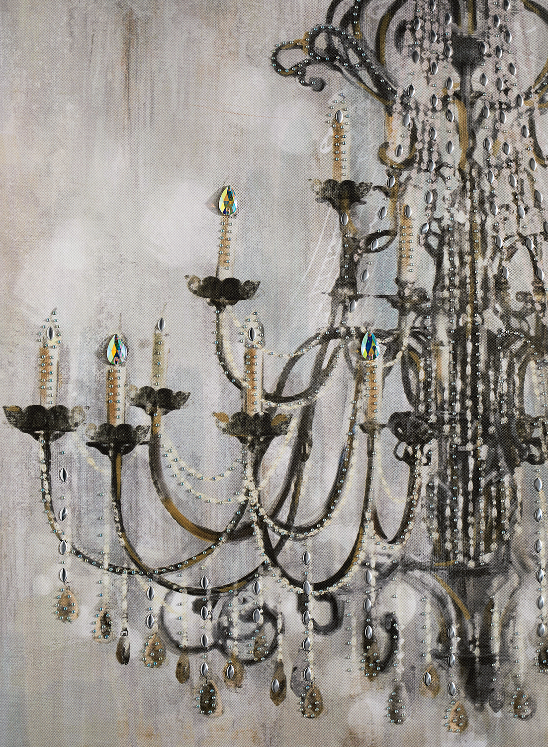 Jeweled Chandelier Canvas Seventh Avenue
