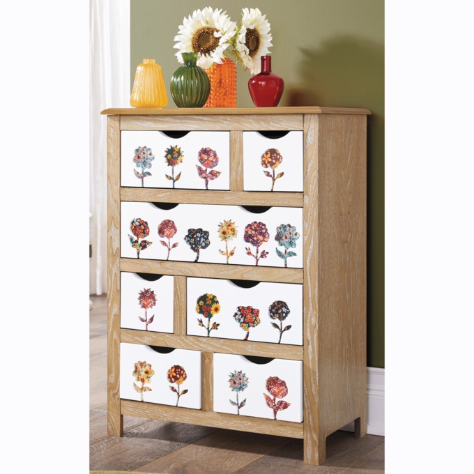Fall Patchwork Cabinet, , large