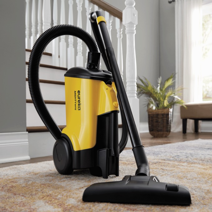 Eureka Mighty Mite Bagged Canister Vacuum, Yellow, large