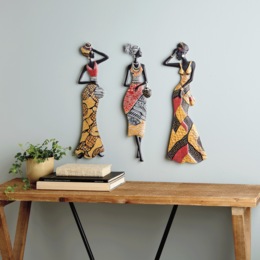 Global Lady Wall Art, , large