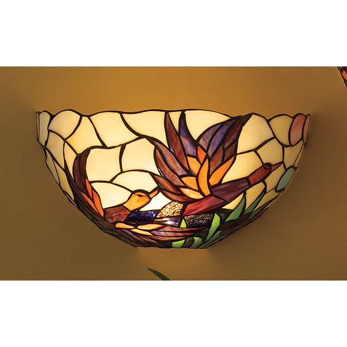 Stained Glass Autumnal Sconce, , large