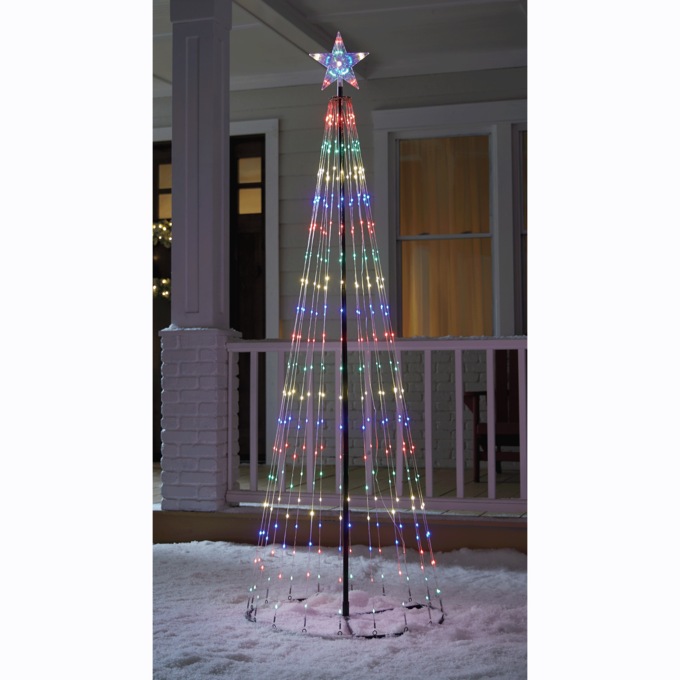 Light Show Cone Christmas Tree, , large