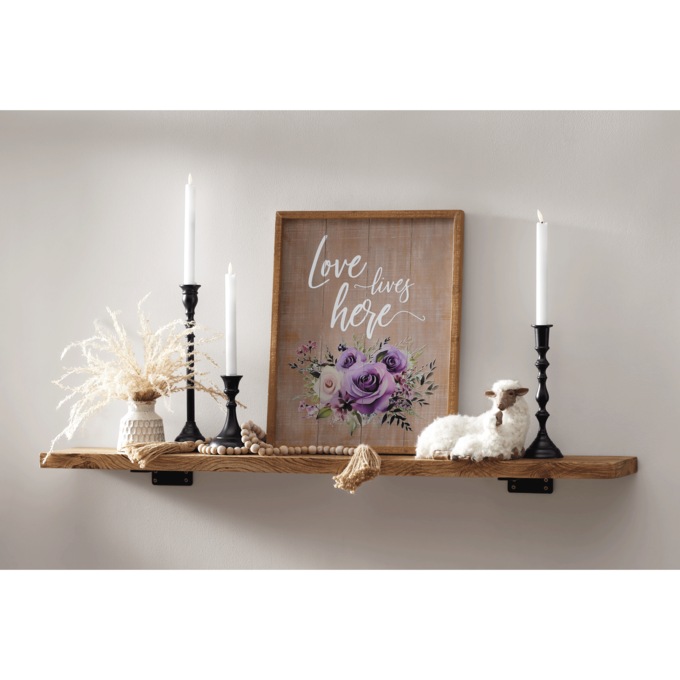 Rustic Floating Shelf, , large