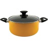 Ginny's 22-Piece Ceramic Cookware Set, Golden Honey, large