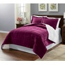 Plush Reversible Down-Alternative Comforter Set, , large