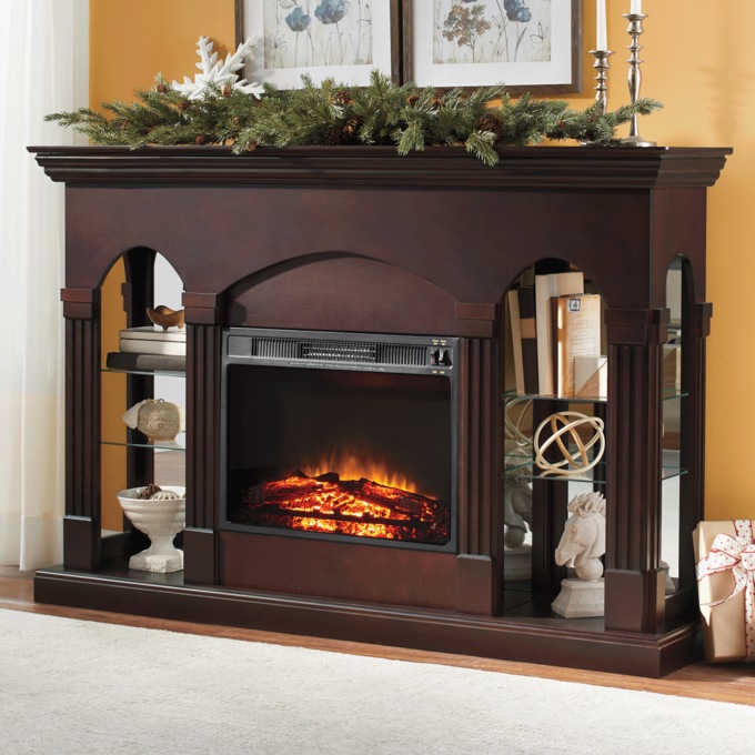 Media/Curio Fireplace, , large