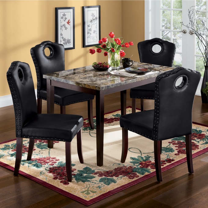 Marble dining table set store price