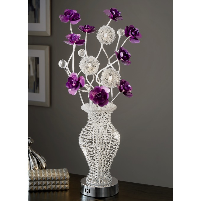 Priscilla Flower LED Lamp, , large