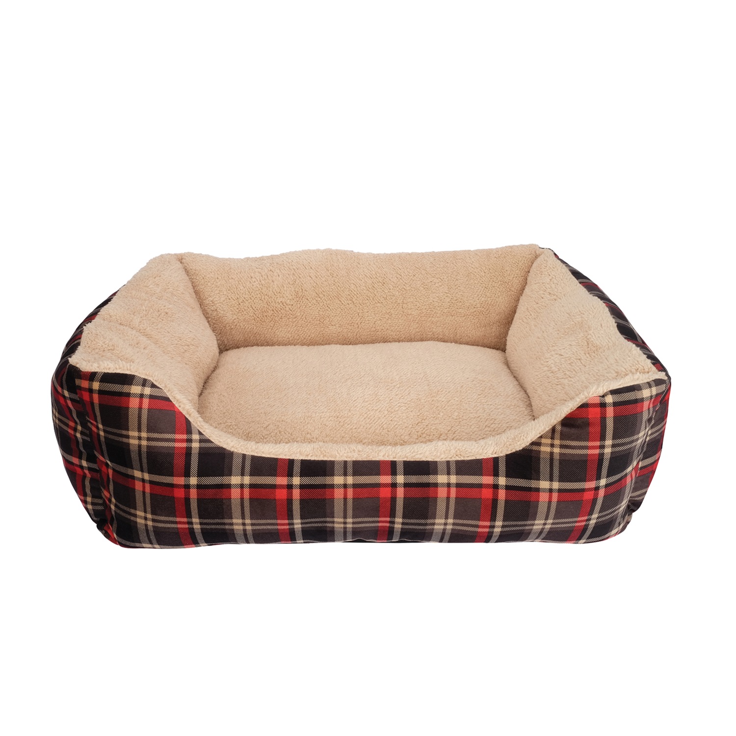 Dogit Dreamwell Plaid Cuddle Bed | Seventh Avenue