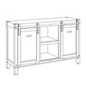 Rustic Media Stand, , large