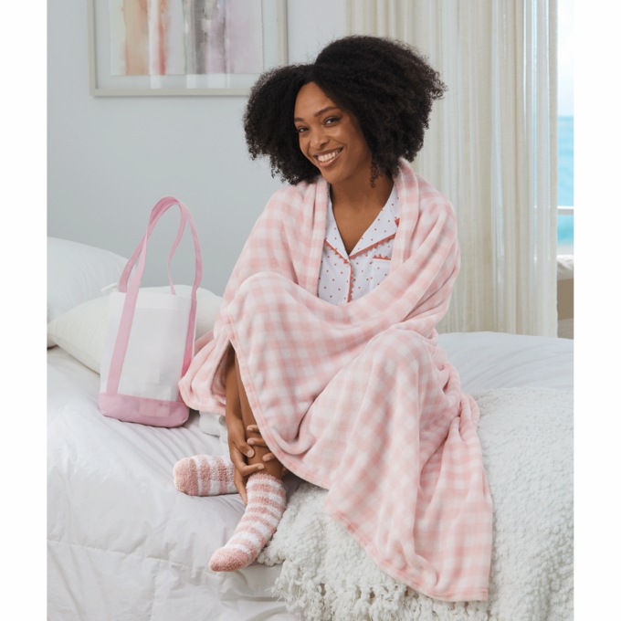 Tote, Throw & Socks Gift Set, , large