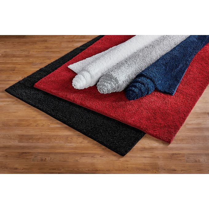 Campbell Shag Rug, Navy, large