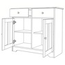Katie Sideboard Cabinet with Drawers, , large