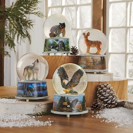 Lit Wildlife Waterglobe, , large
