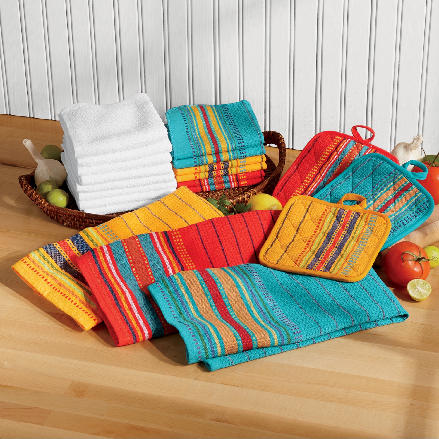 20 Piece Salsa Kitchen  Towel  Set  Seventh Avenue