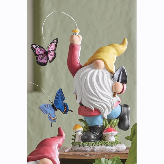 Butterfly Catching Solar Gnomes, , large