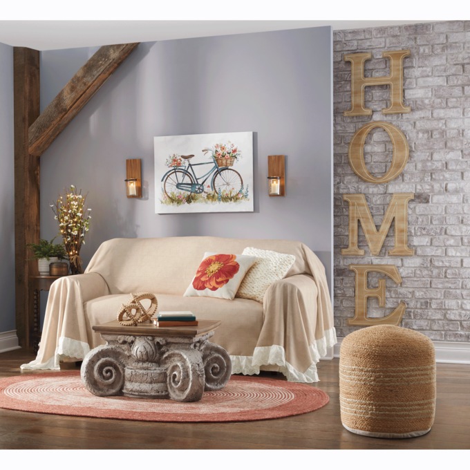 Floral Bicycle Wall Art, , large
