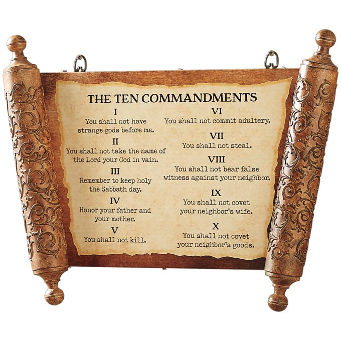 10 Commandments Wall Plaque, , large