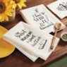 Set of 2 Funny Fall Dish Towels, , large