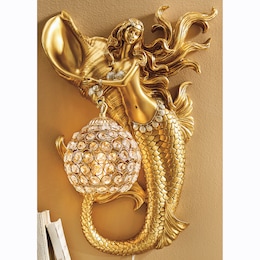 Figural Mermaid Sconce, , large