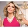 Crystal V-Shaped Bib Necklace & Earring Set, , large