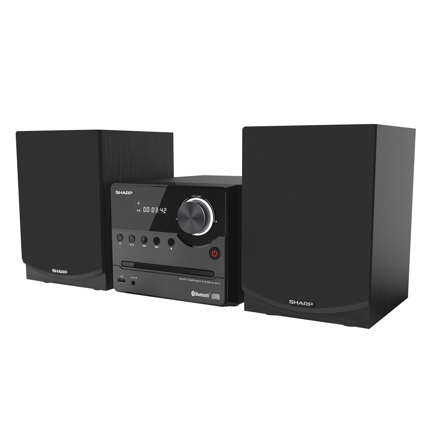 Sharp Micro Stereo System with CD/MP3/FM/Bluetooth | Seventh Avenue